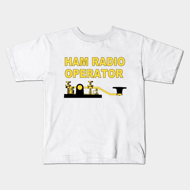 Ham Radio Operator Kids T-Shirt by Naves